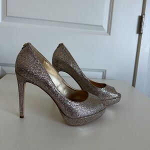 Michael Kors stiletto peep-toe pumps